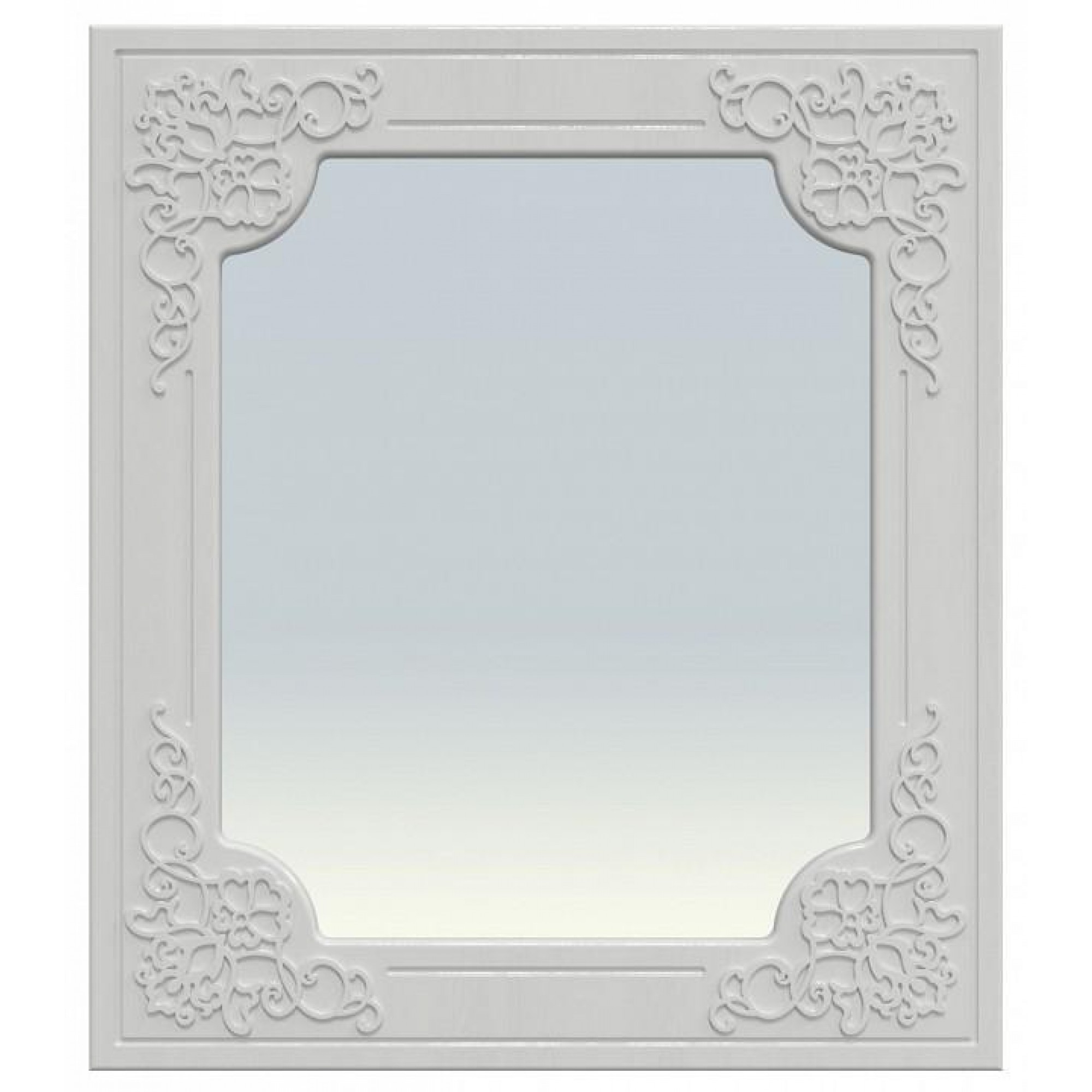 Зеркало настенное Соня Премиум СО-20 древесина белая древесина KOM_SO20K-1_premium