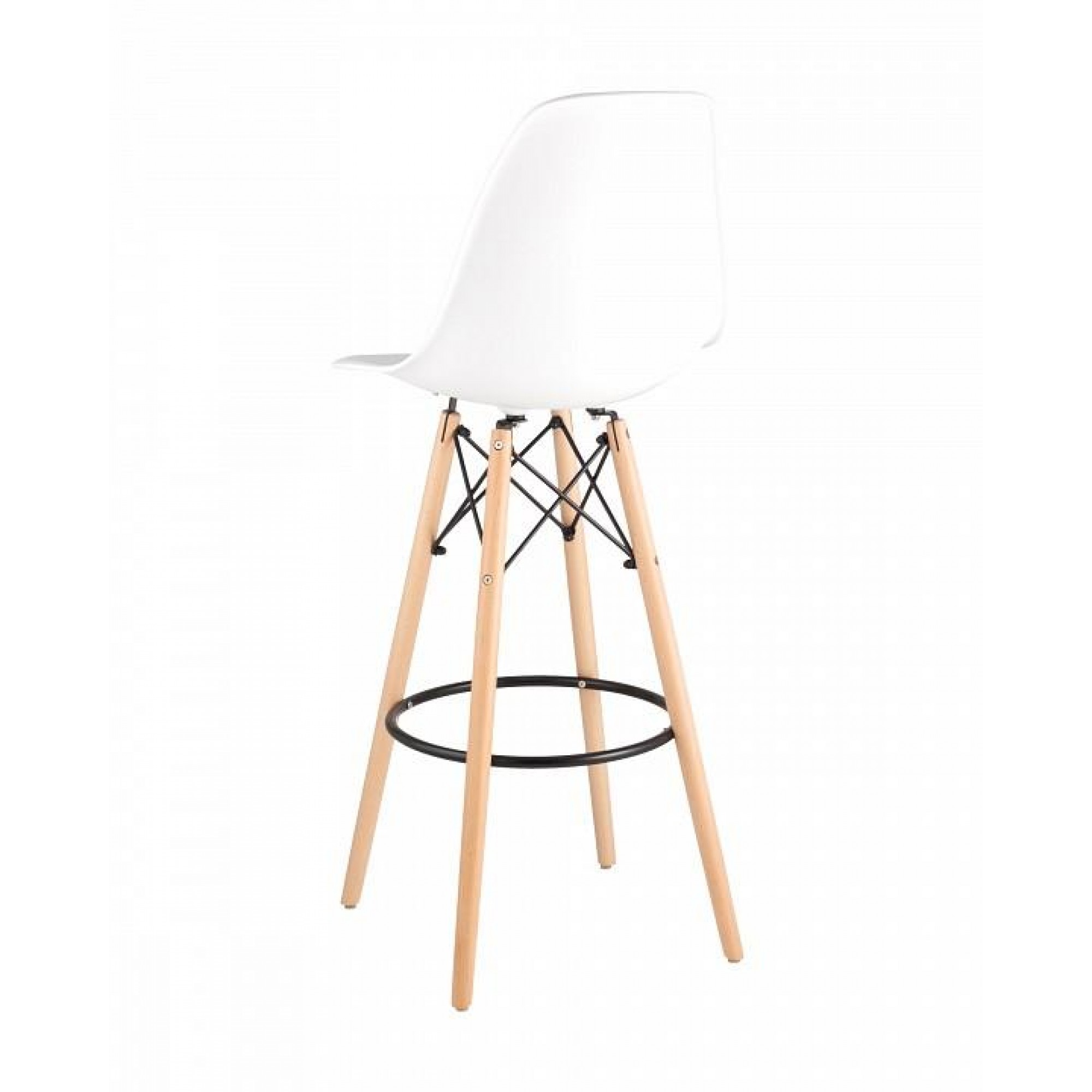 Стул барный Eames    SGR_8056H_WHITE_SEAT