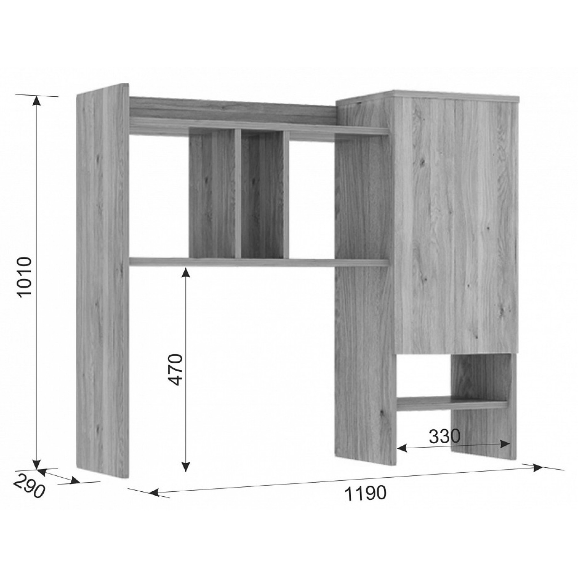 Гарнитур для детской Модерн КД55    MBS_KD55Modern-2206