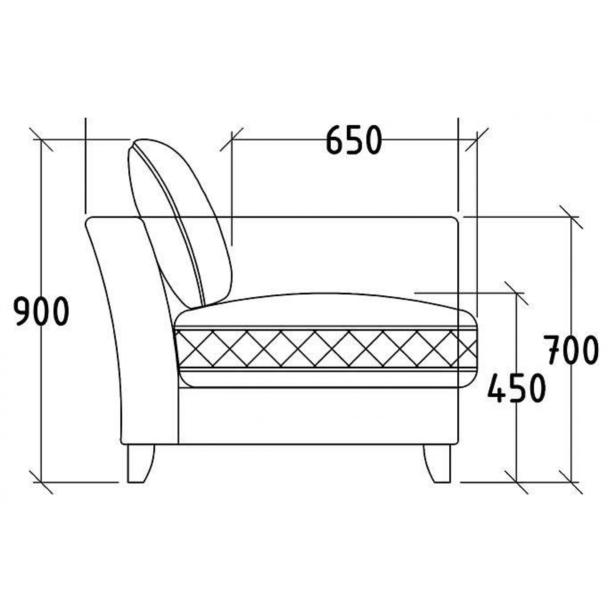 Диван Sorrento 250    GRD_TT-00002834