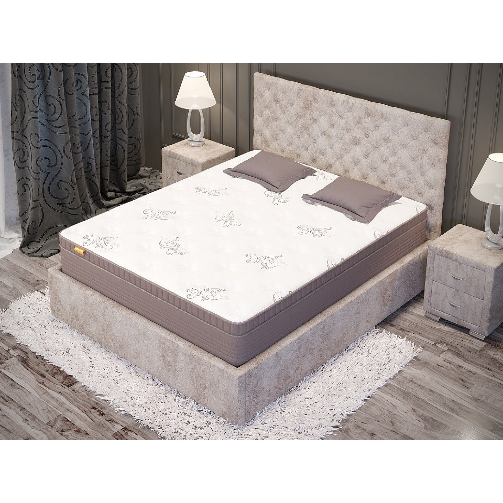 Матрас полутораспальный Orto Premium Soft 2100x1400    ORM_140-210_Orto-Premium-Soft-Brown-Lux