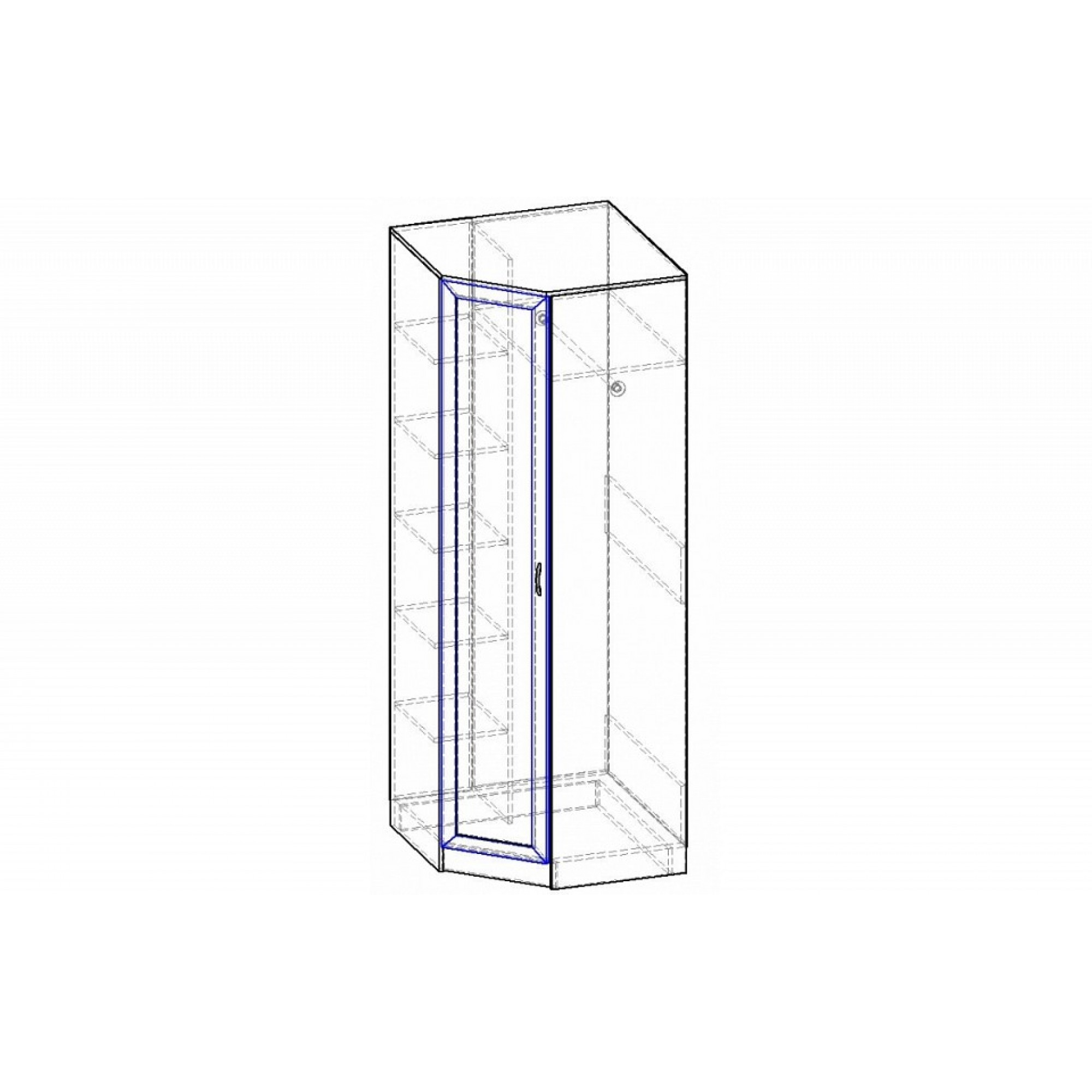 Шкаф платяной Горизонт-Р ШРУ.002.800-05    BRN_1186