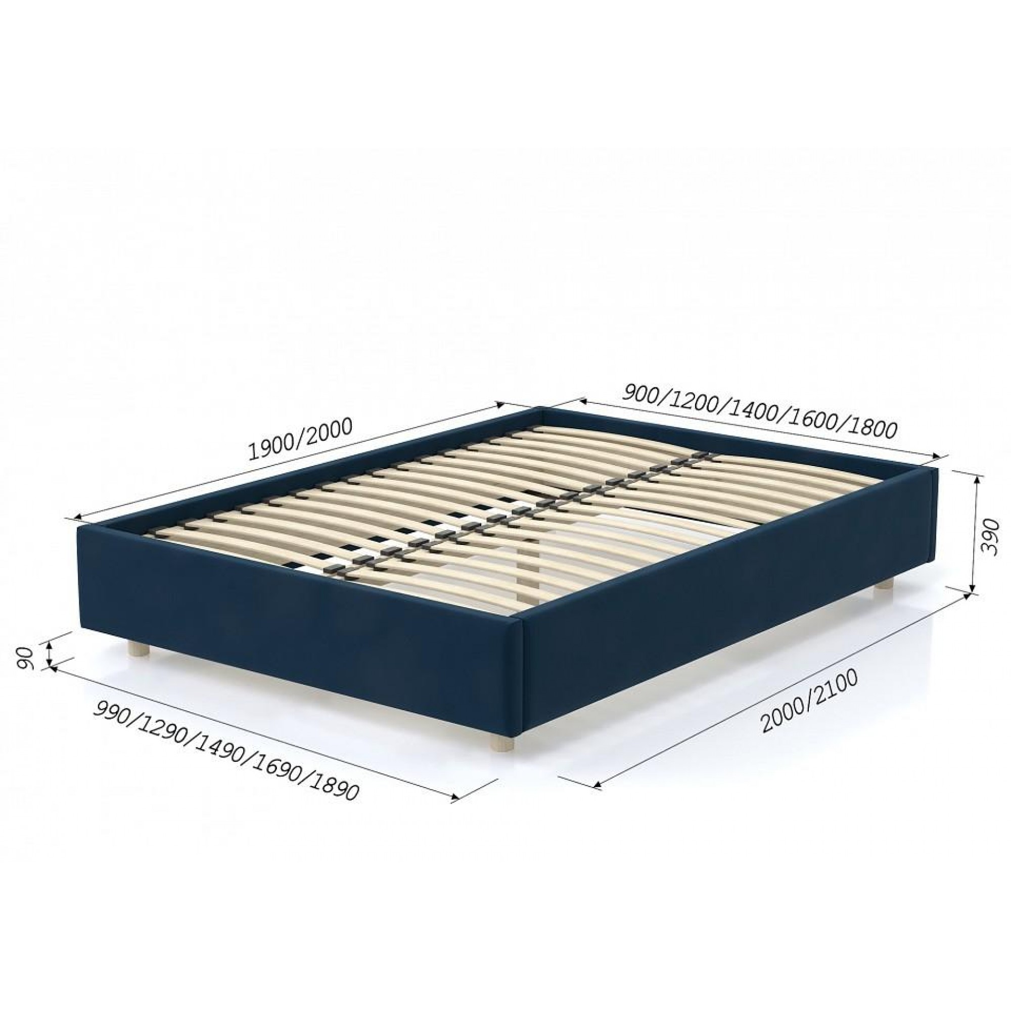 Кровать односпальная SleepBox    AND_687set2500