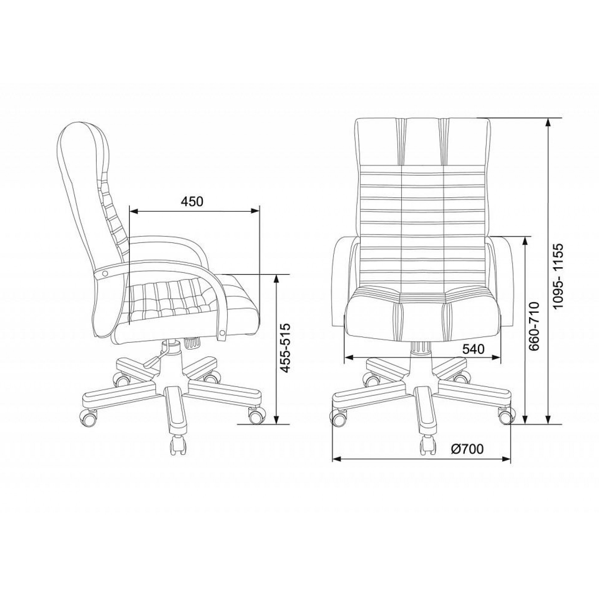 Кресло для руководителя KB-10WALNUT/B/LEATH    BUR_1391322