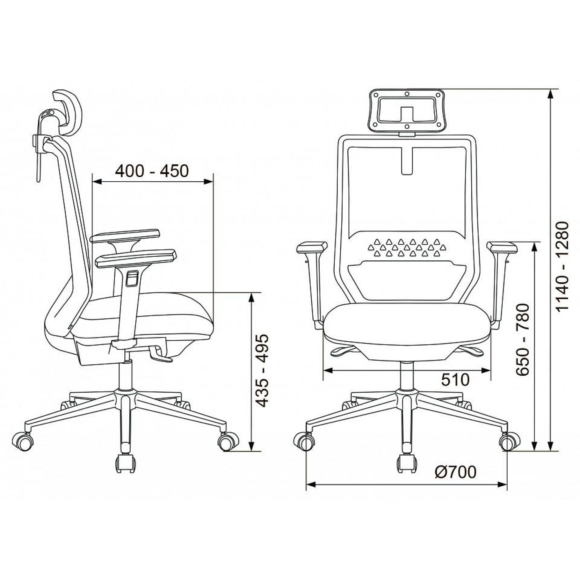 Кресло компьютерное Бюрократ MC-W612N-H    BUR_1486391