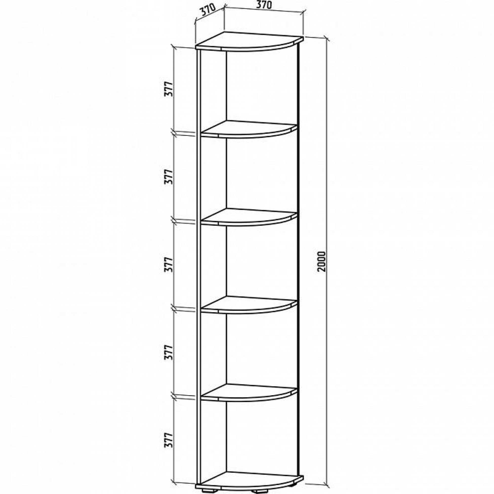 Стеллаж Тунис-1    MAS_UTT-1-DZ